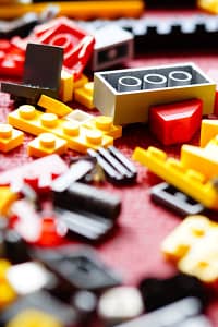 A Lego mess that needs a declutter!