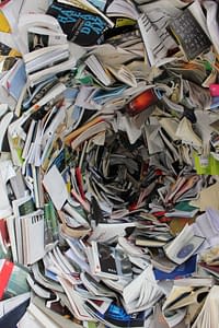 A cluttered storm of books.