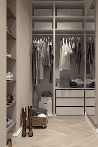 A tidy closet.